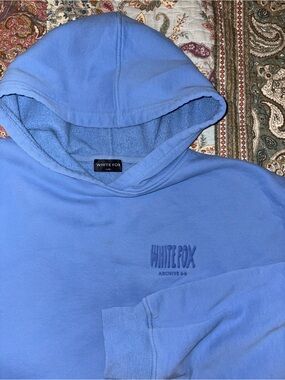 Blue White Fox hoodie